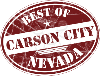 Best of   Carson City grunge rubber stamp against white background