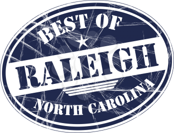 Best of Raleigh grunge rubber stamp against white background