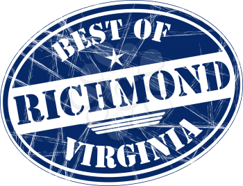 Best of Richmond grunge rubber stamp against white background