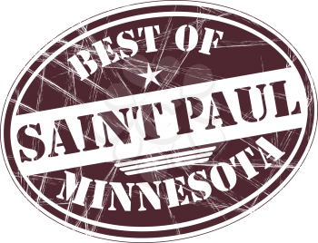 Best of  Saint Paul grunge rubber stamp against white background