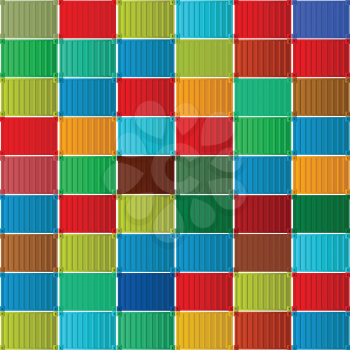 Shippment containers seamless pattern