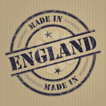 Made in England grunge rubber stamp