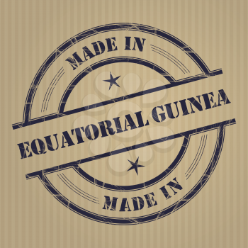 Made in Equatorial Guinea grunge rubber stamp