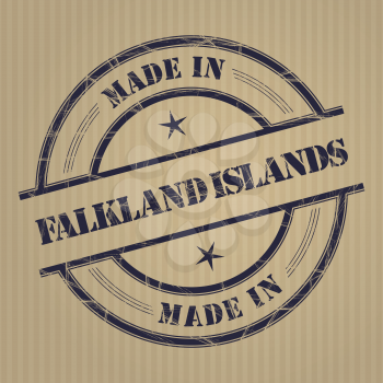Made in Falkland Islands grunge rubber stamp