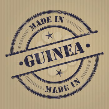 Made in Guinea grunge rubber stamp