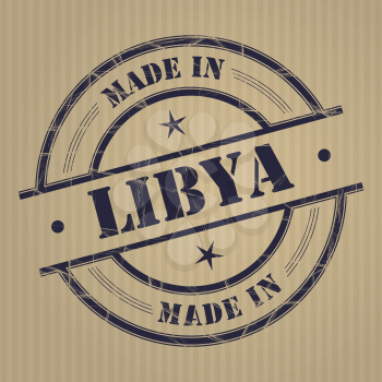 Made in Libya grunge rubber stamp