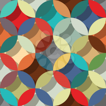 Retro style abstract seamless pattern