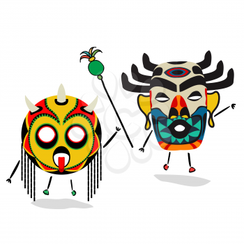 Ancient shaman characters