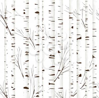 Watercolor birch wood background, abstract art