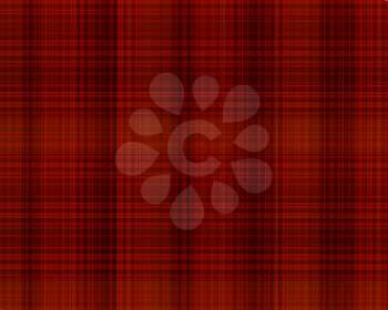 Abstract realistic red fabric, plaid texture. Vector background