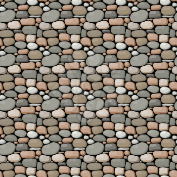 Seamless vector stone wall pattern design
