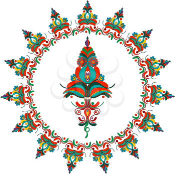 Hungarian folk motif, vector illustration