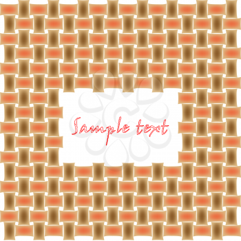 Royalty Free Clipart Image of a Basket Texture With Space for Text