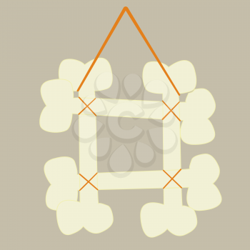 Royalty Free Clipart Image of a Bones Frame