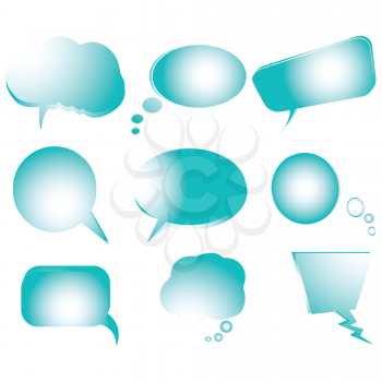 Royalty Free Clipart Image of Word Bubbles