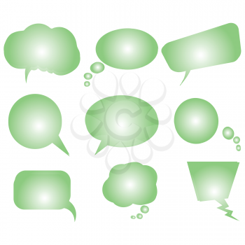 Royalty Free Clipart Image of a Collection of Word Bubbles
