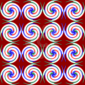 Royalty Free Clipart Image of Spirals