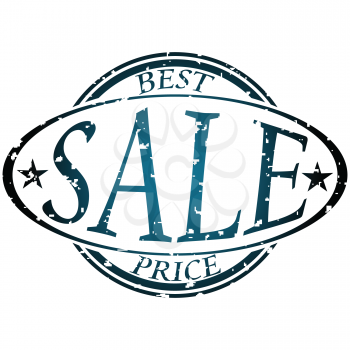 Royalty Free Clipart Image of a Sale Stamp