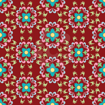 Royalty Free Clipart Image of a Flower Pattern