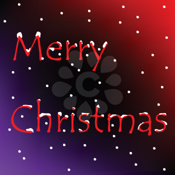 Royalty Free Clipart Image of a Merry Christmas Greeting