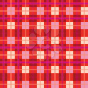 Royalty Free Clipart Image of a Red Checkered Background