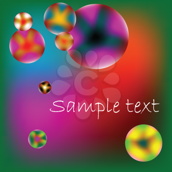 Royalty Free Clipart Image of Bubbles With Space for Text
