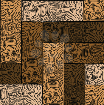 Royalty Free Clipart Image of a Wood Floor