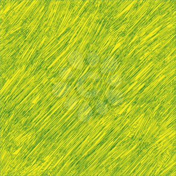 Royalty Free Clipart Image of a Yellow and Green Scratched Background
