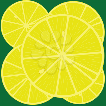 lemon background, abstract vector art illustration