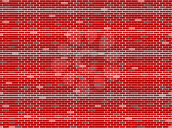 bricks wall seamless texture, abstract pattern; vector art illustration