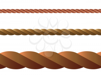 rope vector against white background, abstract art illustration