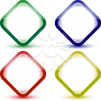 square icons against white background, abstract vector art illustration