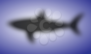 shark blury design, abstract vector art illustration