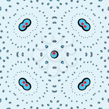 bubbles seamless pattern, abstract seamless texture; vector art illustration