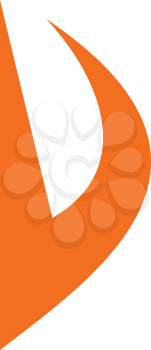 Royalty Free Clipart Image of an Orange D