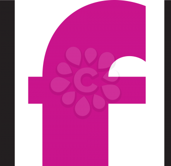 Royalty Free Clipart Image of a Lower Case F