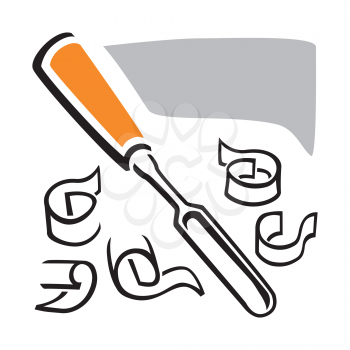 Royalty Free Clipart Image of a Chisel
