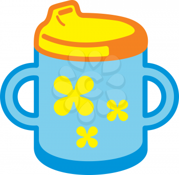 Royalty Free Clipart Image of a Baby's Cup