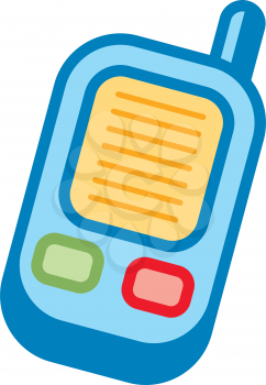 Royalty Free Clipart Image of a Toy Phone