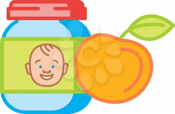 Royalty Free Clipart Image of Baby Food