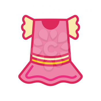 Royalty Free Clipart Image of a Little Girl's Dress