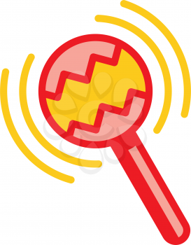 Royalty Free Clipart Image of a Baby Rattle