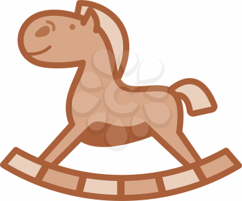 Royalty Free Clipart Image of a Rocking Horse