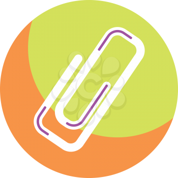 Royalty Free Clipart Image of a Paperclip