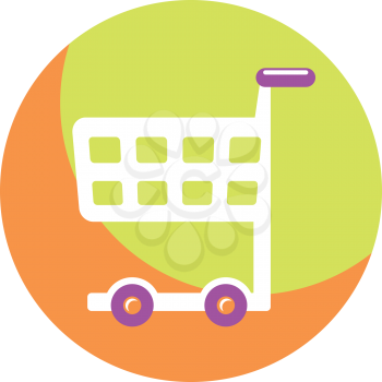 Royalty Free Clipart Image of a Shopping Cart