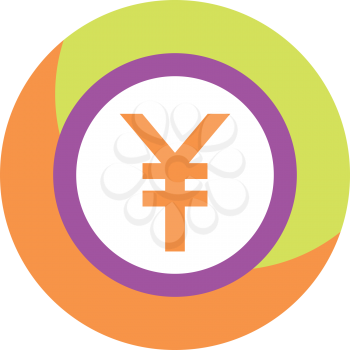 Royalty Free Clipart Image of a Yen Symbol