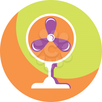 Royalty Free Clipart Image of a Fan