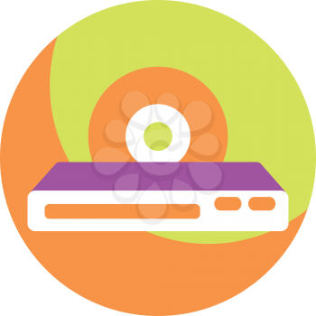 Royalty Free Clipart Image of a CD Player