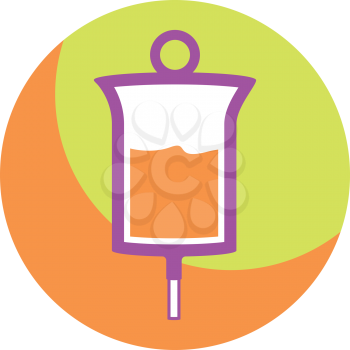 Royalty Free Clipart Image of an Iv Bag