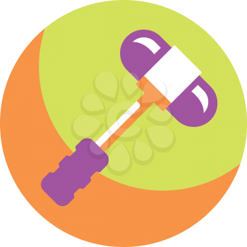 Royalty Free Clipart Image of a Mallet